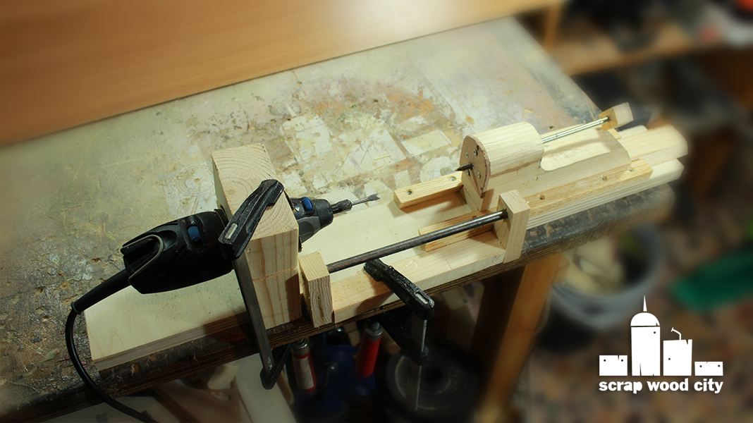 scrap wood city How to convert your rotary tool into a DIY mini lathe
