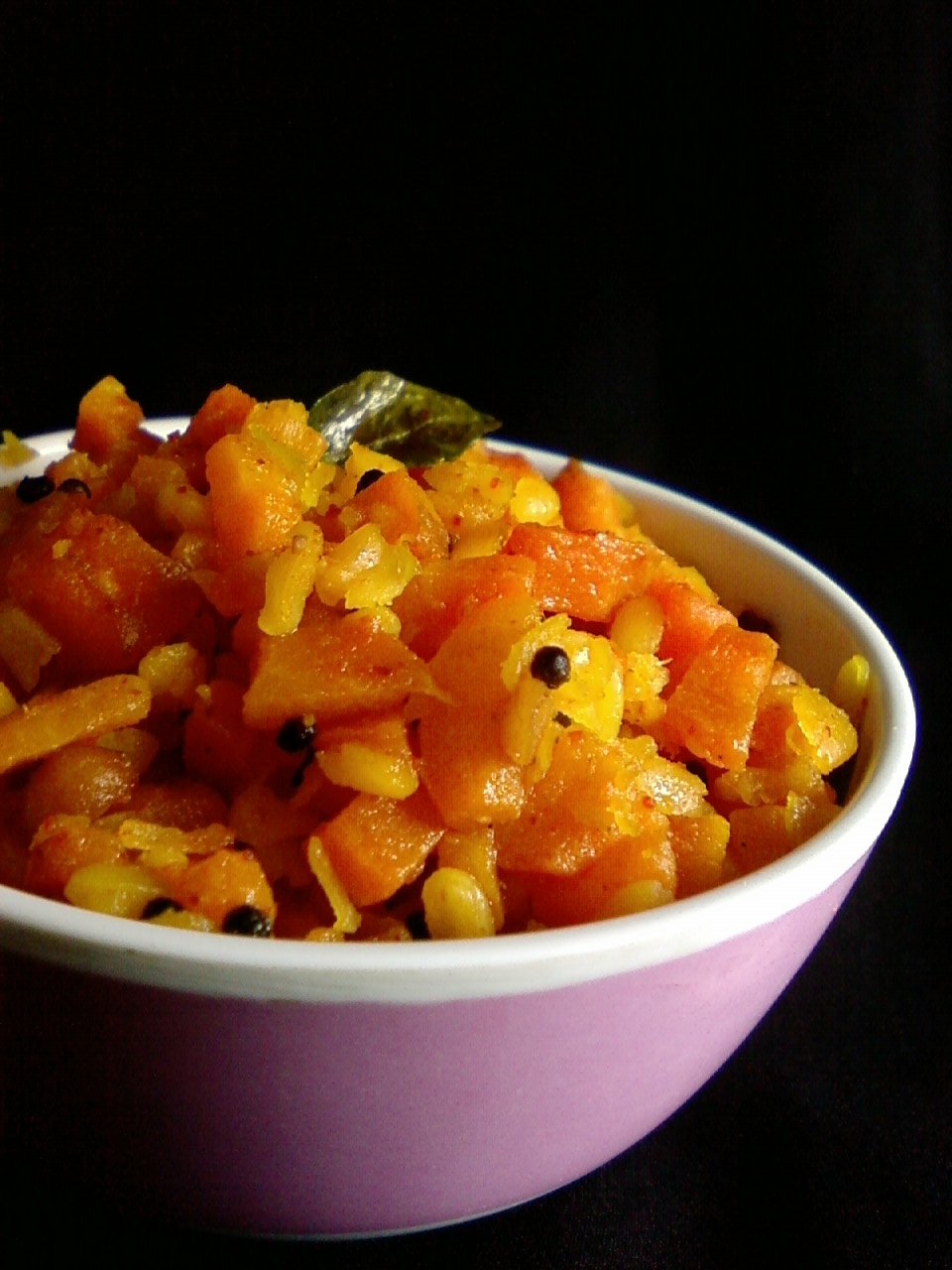 Blend with Spices Carrot Pesarapappu Koora Carrot Moong Dal Curry