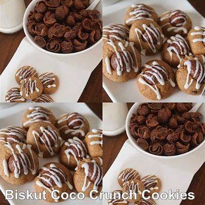 Resepi Biskut Coco Crunch Cookies
