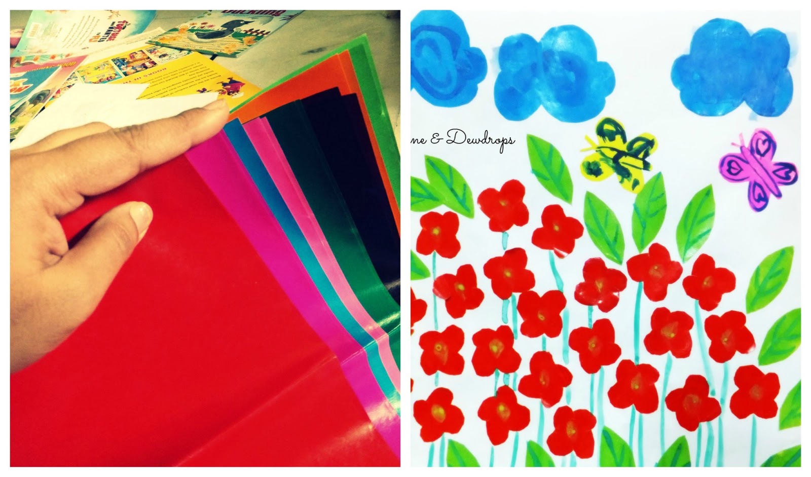 Sunshine & Dewdrops DIY Creative Crafts StickOn Art for Kids