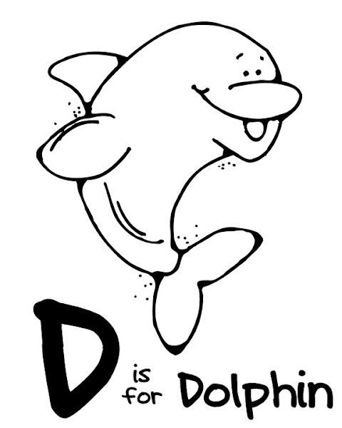Zoo Animals Coloring Pages with the Letter D