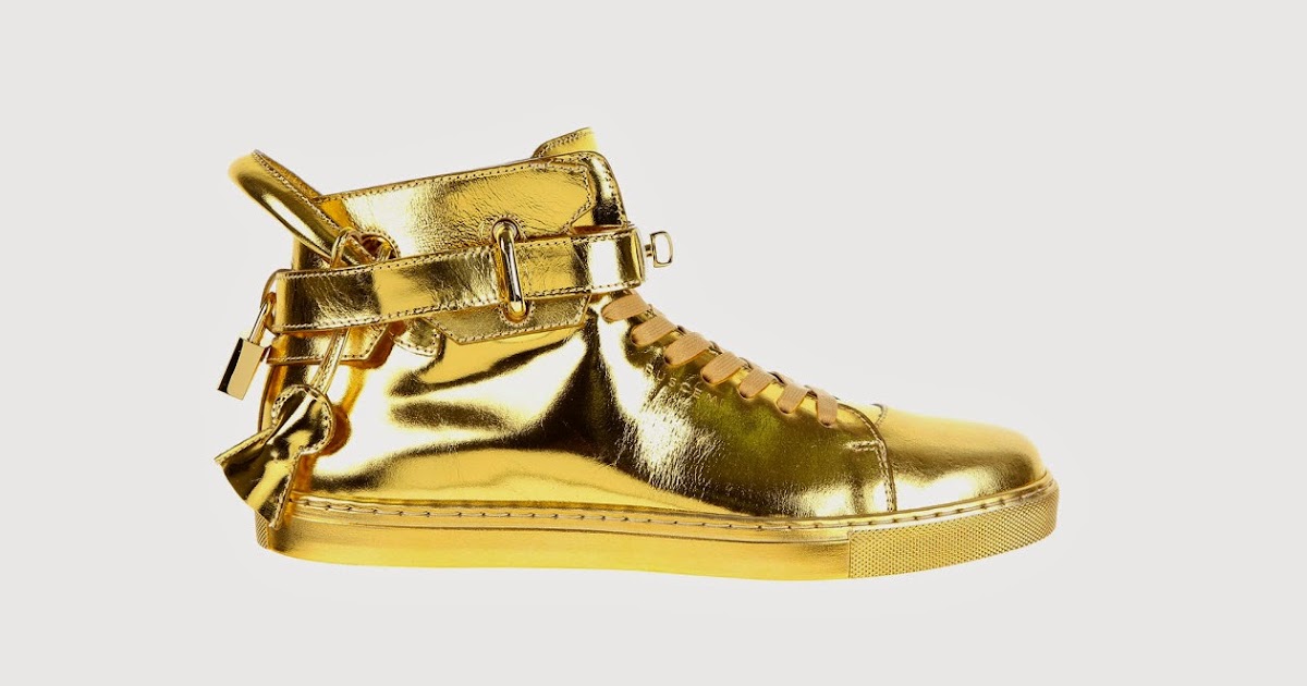 FEELFREEARTZ Buscemi 100mm Gold Sneaker