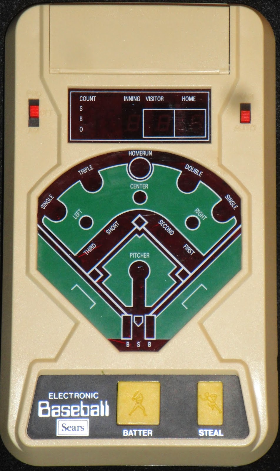 sears electronic baseball game