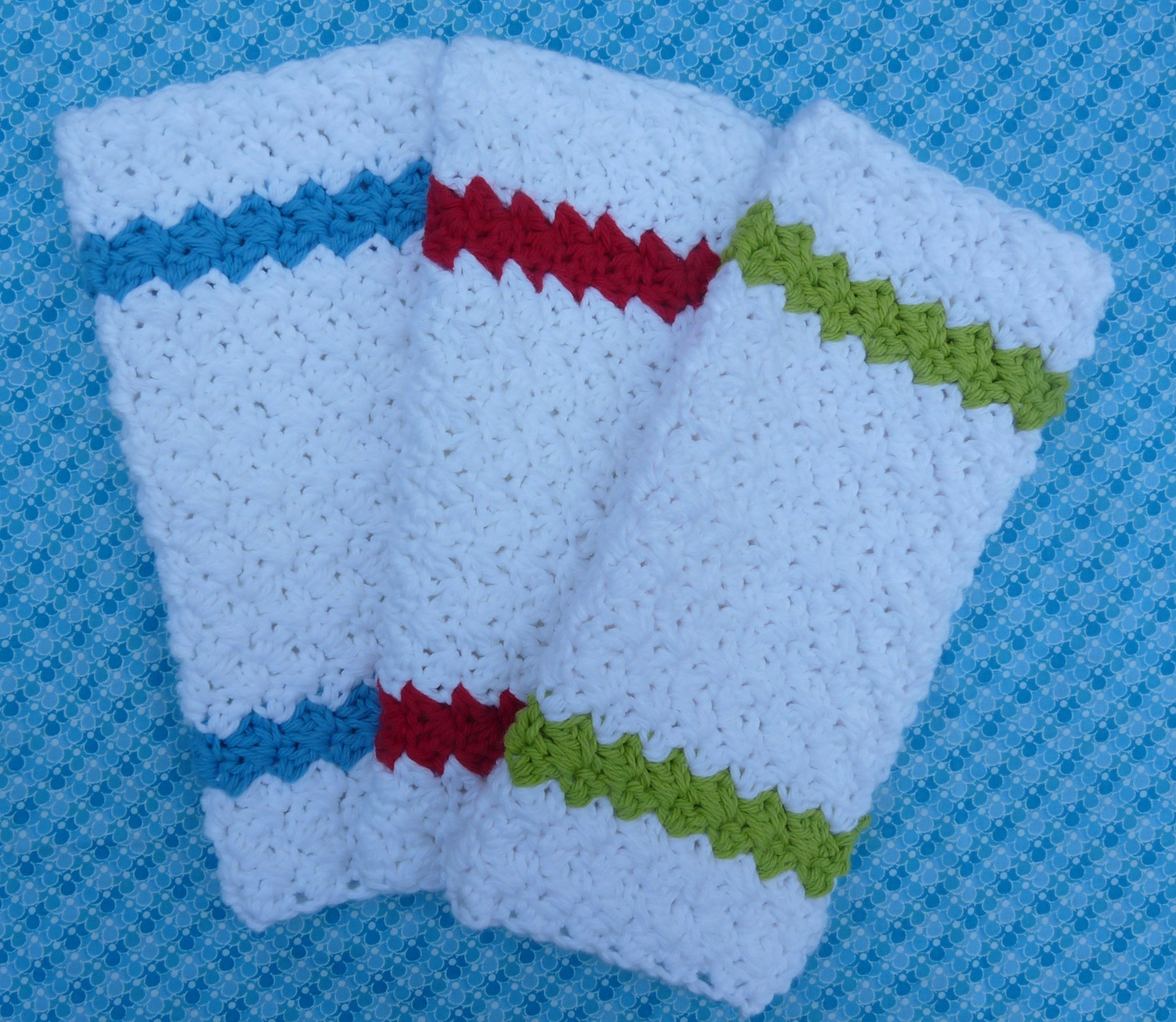 Whiskers & Wool: Simple Stripes Dishcloth - Free Pattern