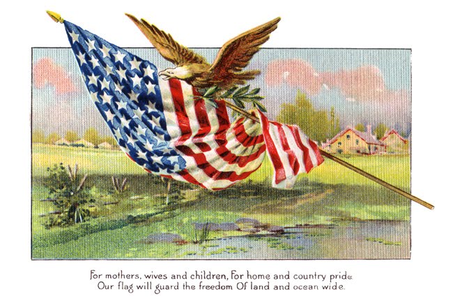 small american flag clip art. Visits With Mary