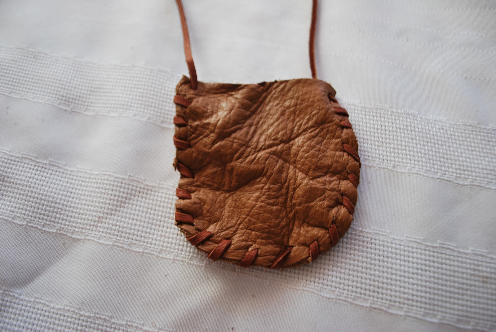 Crafty Tutorials Leather Pouch Necklace