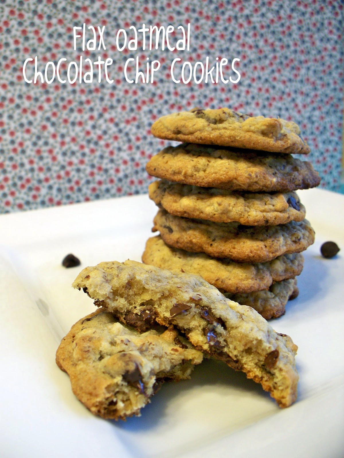 Kate's Kitchen Flax Oatmeal Chocolate Chip Cookies