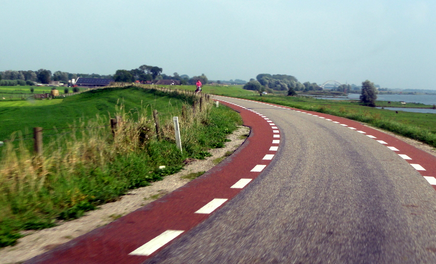 TRAVEL AND LIFESTYLE DIARIES Driving on a Dike (Lekdijk) in the