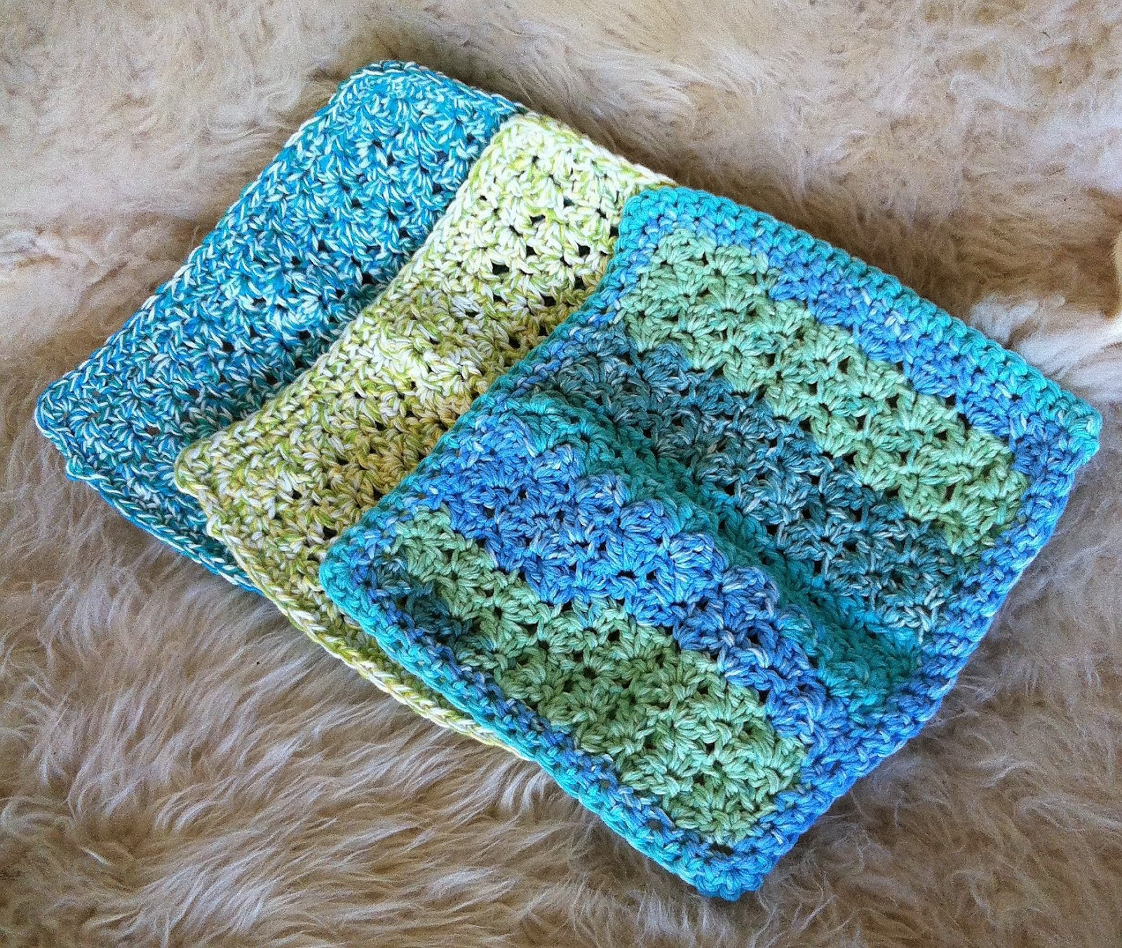 Crochet Crazy: 100% Cotton Spa Cloths (Free Pattern ...