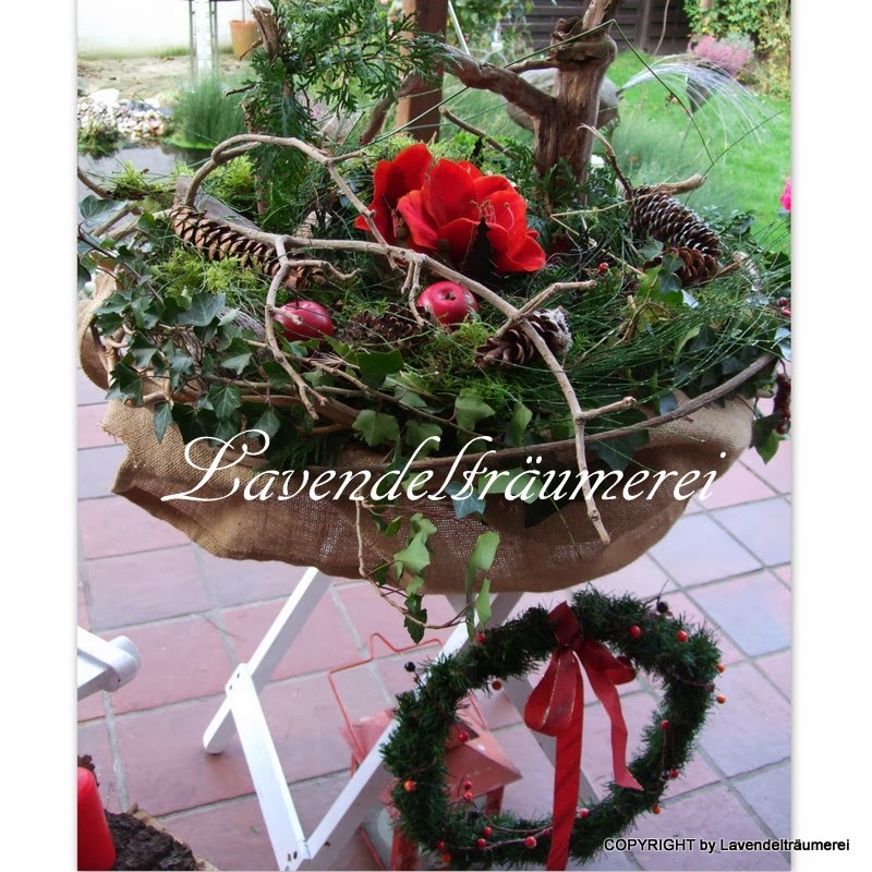 Lavendeltraumerei Adventsdeko Draussen Auf Meiner Terrasse 2013