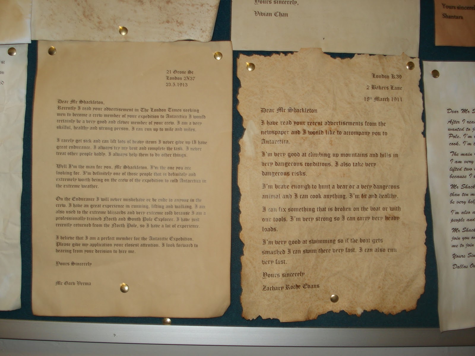 Carlo Gems Blog Some of 5/6J�s letters applying to join