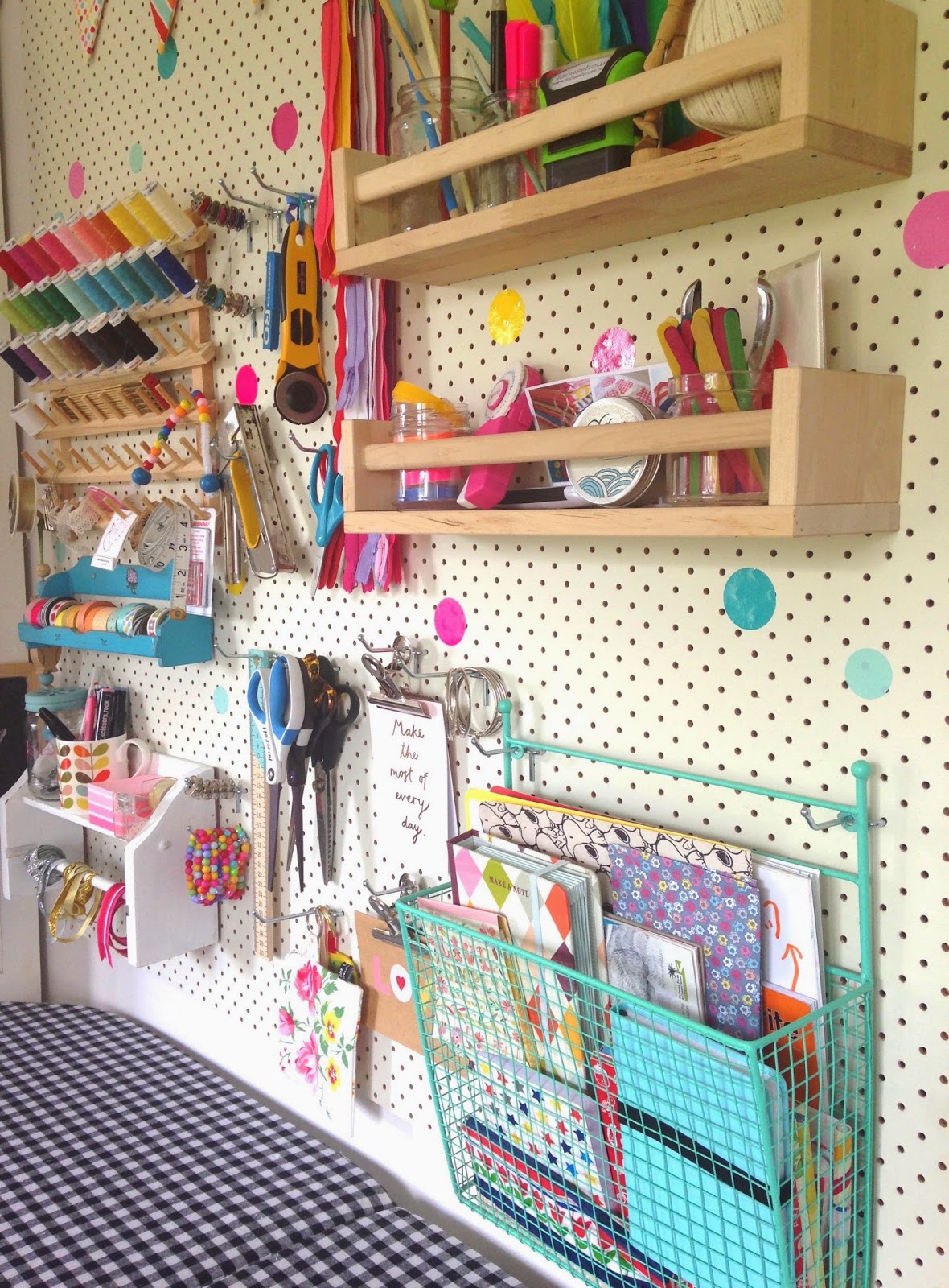 mousehouse Craft Room Pegboard DIY