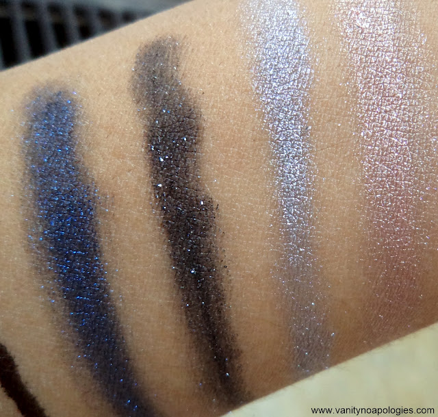L'Oreal Paris L'OR Electric eye shadows swatches