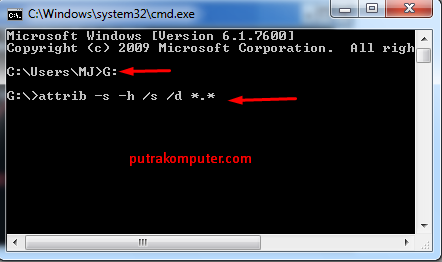 Cara mengembalikan File Hilang Terkena Virus di Flashdisk4 flashdisk