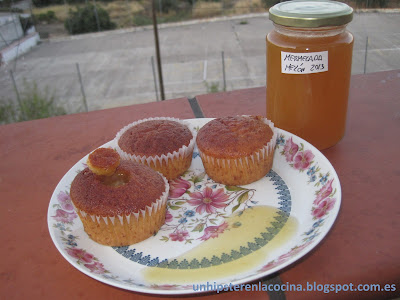 Muffins de mermelada de melón