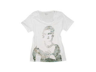 Donna Blu Scintillante Luccicante TEE T-shirt elegante uscire Top Taglia 10