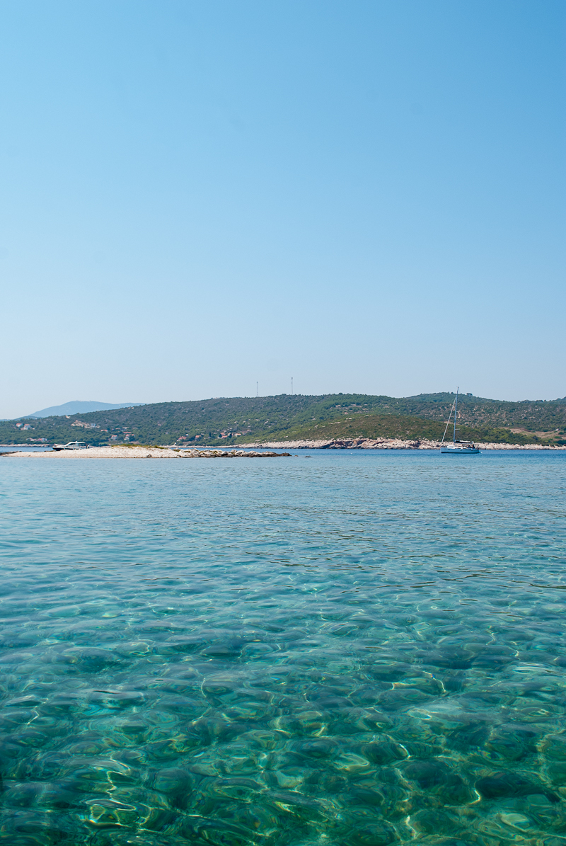 clear blue sea waters of dalmatian coast in croatia croatian waters image of a clear blue sea