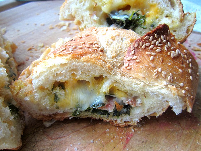 Stuffed Prosciutto & Herb Bread