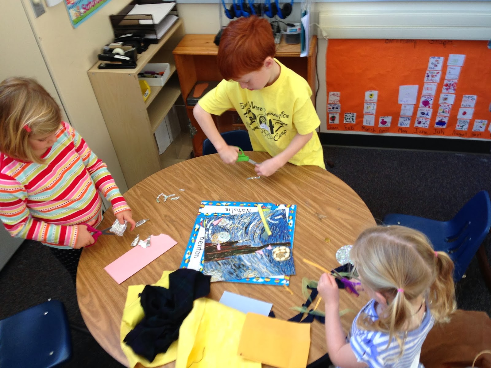 Art at Charter K/1 Artist Study and Unit Study Recyclable Starry Night
