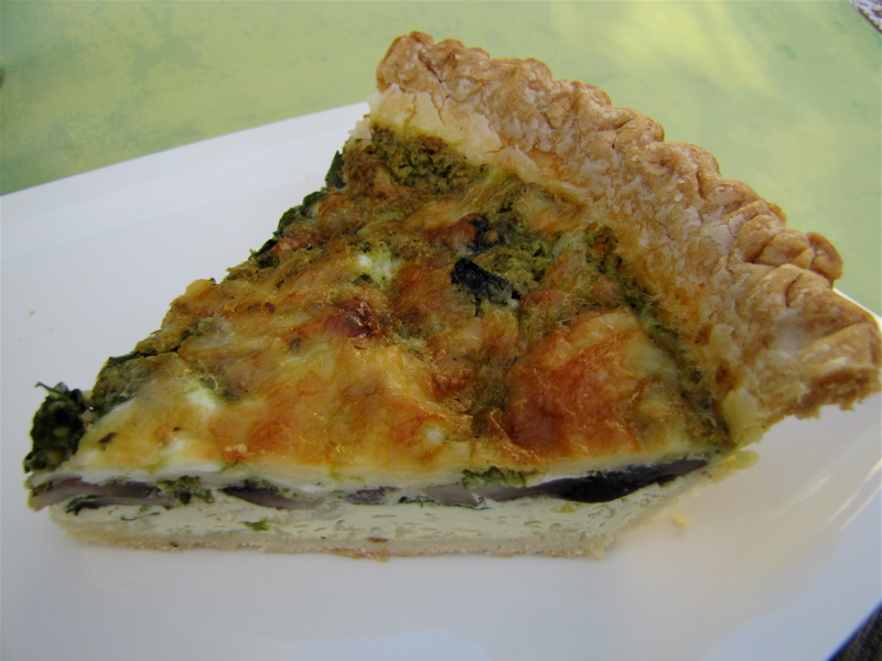 Albion Cooks Pesto Quiche with Mushrooms & Spinach