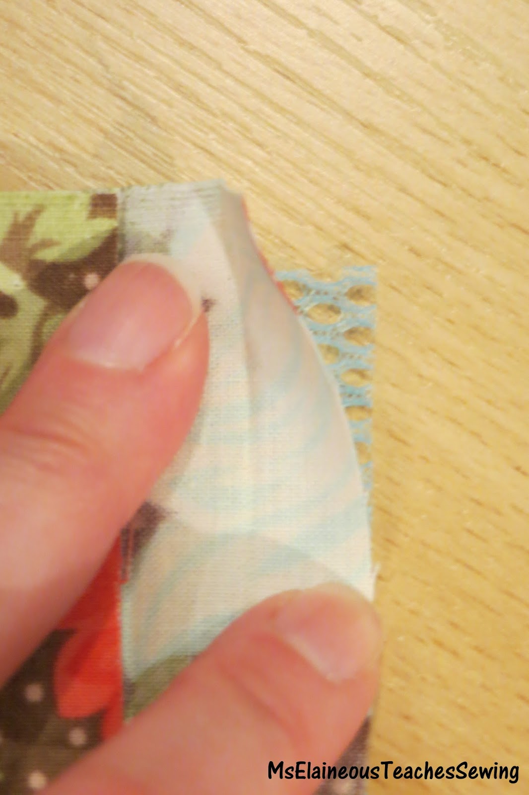 Ms. Elaineous Teaches Sewing Making Mesh Pockets