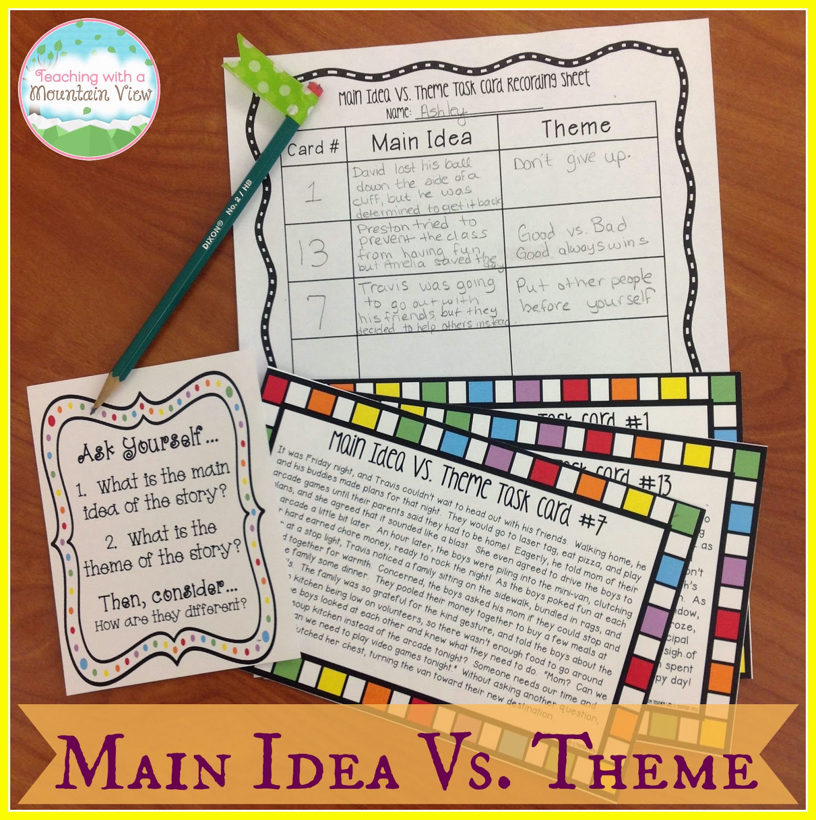 difference between topic and main idea