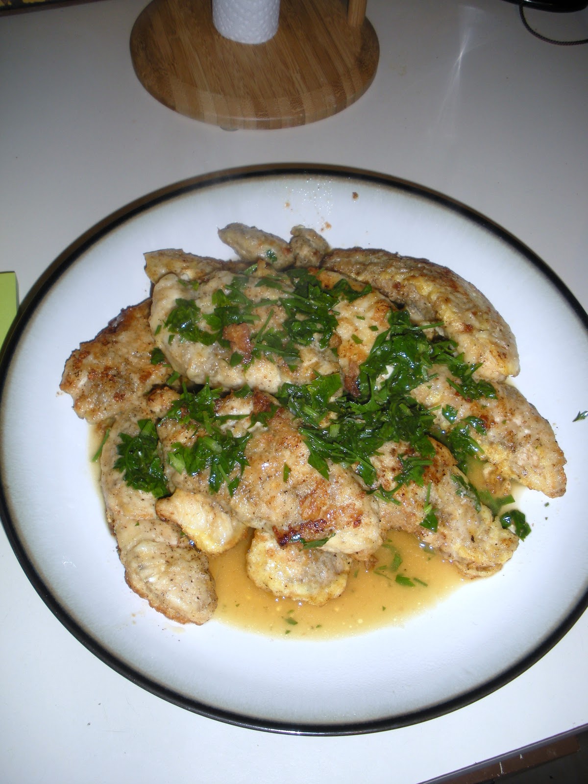 Apollo's Idea Time Consuming Chicken Francese with Wilted Spinach