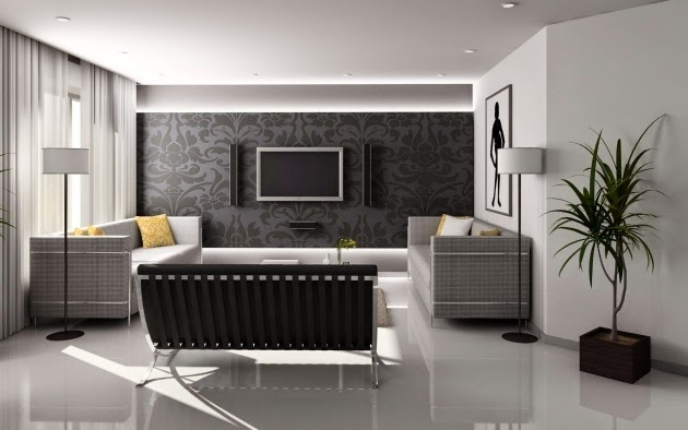 wall color combination, accent wall in the living room
