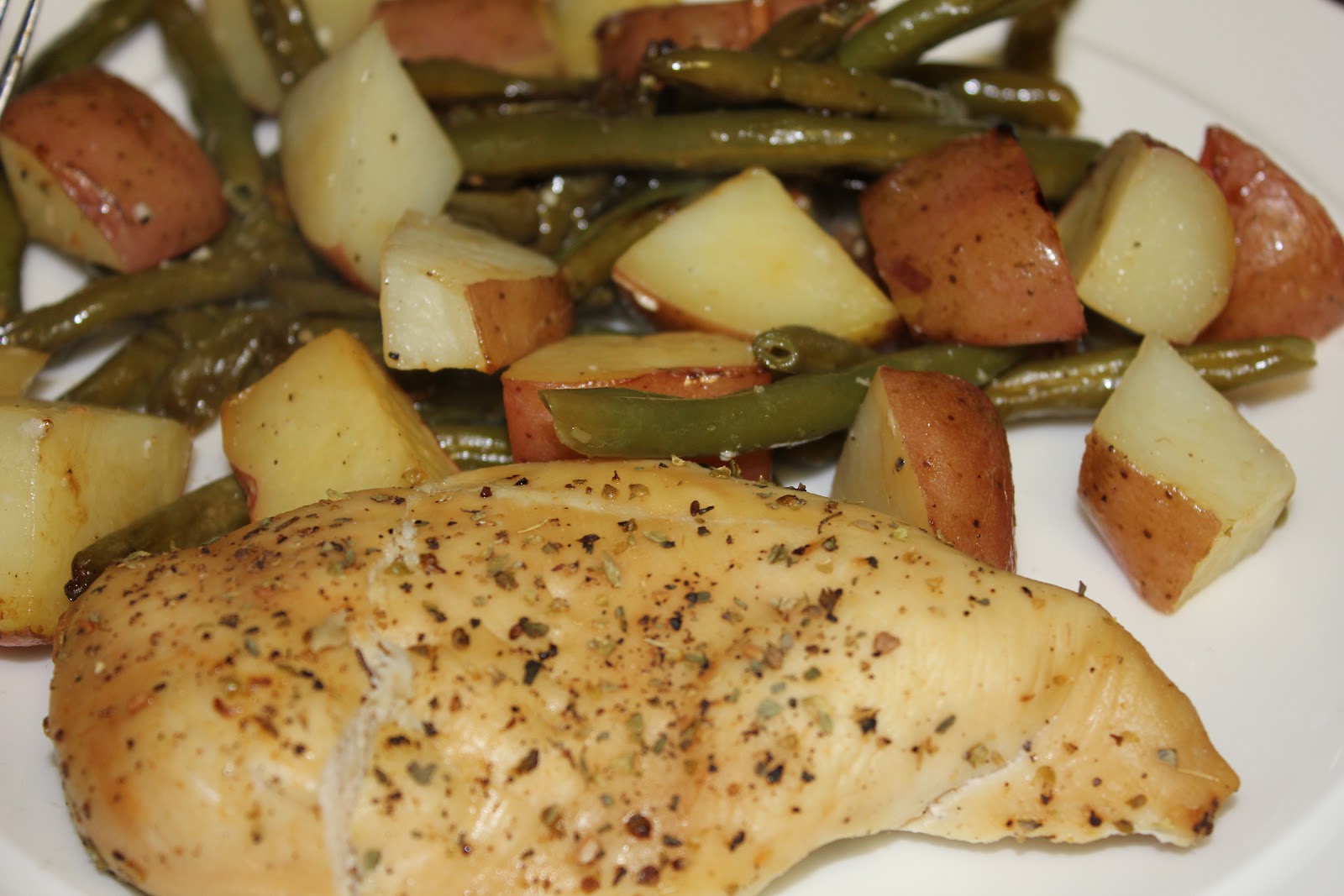 simply made with love Pan Roasted Chicken with Lemon Garlic Green Beans