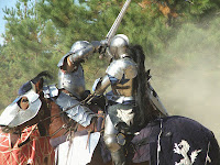 Caballeros luchando caballeros luchando