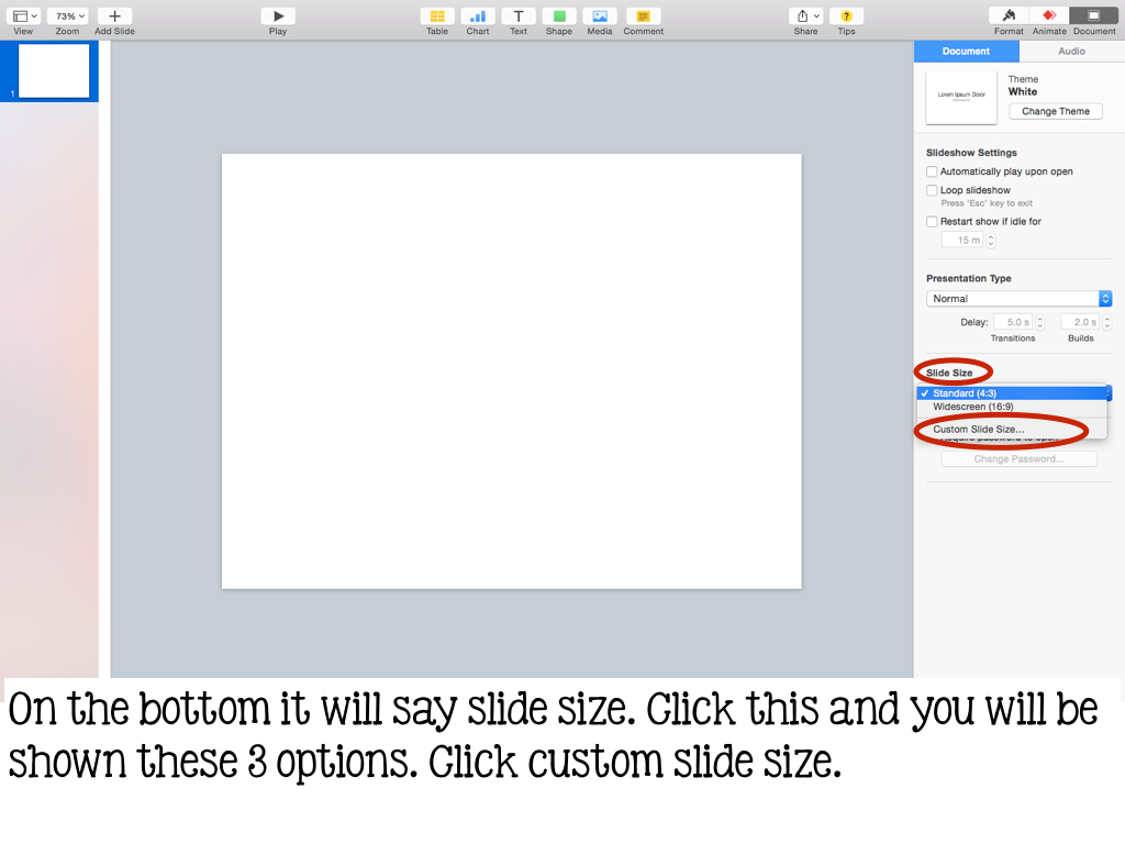technology tuesday change page size on keynote teaching autism normal page size