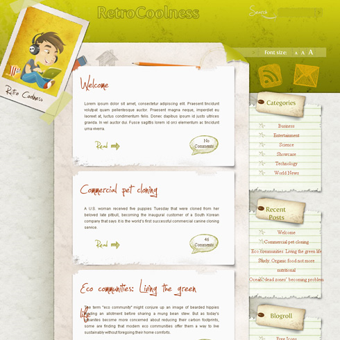 Cool Retro WordPress Theme Cool Retro WordPress Theme