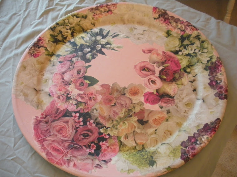 floral vintage tray, $100