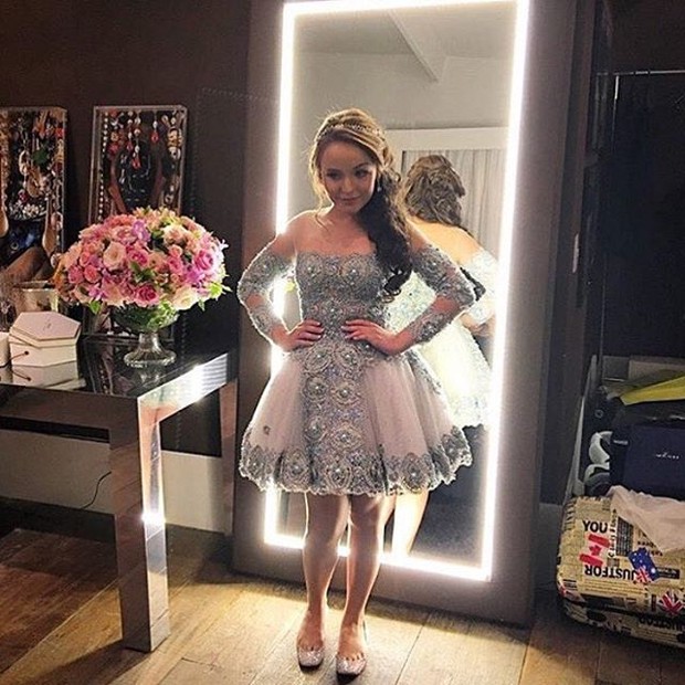 vestido de larissa manoela 15 anos