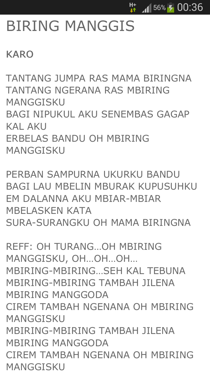 Lagu Lagu Tapianauli Riang 2 Biring Manggis