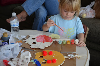 Painting monkey masks