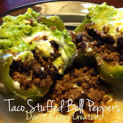 Dani's Recipe Creations Taco Stuffed Bell Pepper