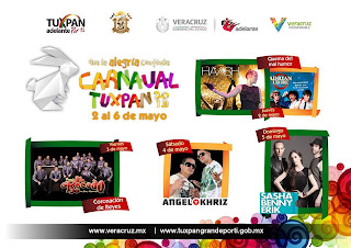 artistas carnaval tuxpan 2013 programa carnval tuxpan 2013