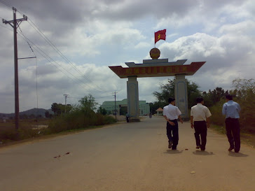 Faked Vietnamese's border gates inside Cambodia.