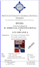 CONFERENCIA:  EL TRIBUNAL CONSTITUCIONAL Y LA LEY ORGÁNICA‏