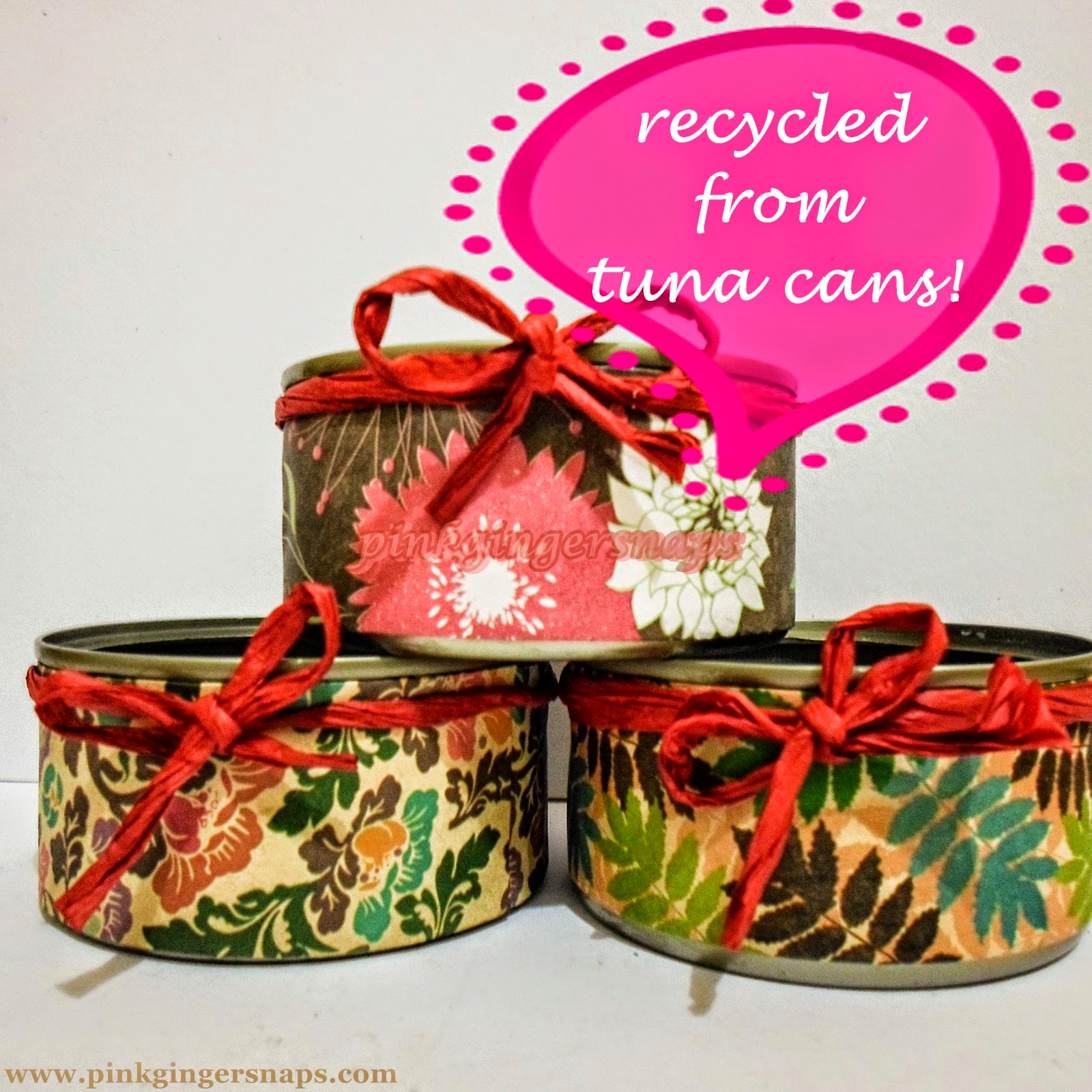 How to Turn Tuna Cans into Cute Knick Knack Organizer by
