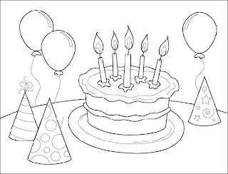 Happy Birthday Coloring Pages