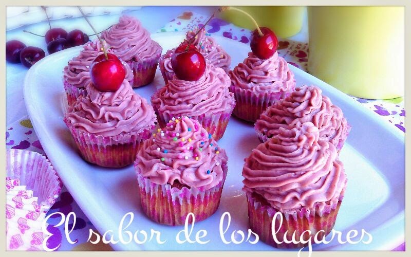 Cupcakes De Cerezas.
