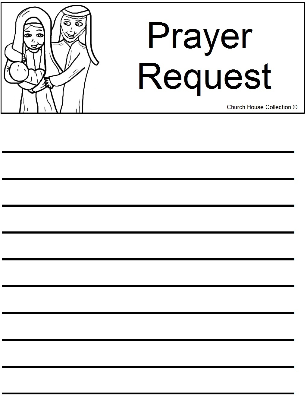 church house collection blog nativity sunday school lesson prayer template