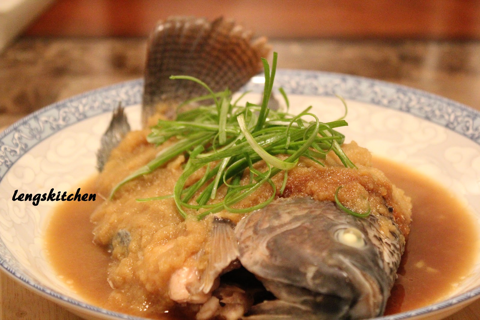Kitchen Chaos Steamed Fish with Ginger Puree 姜茸蒸鱼