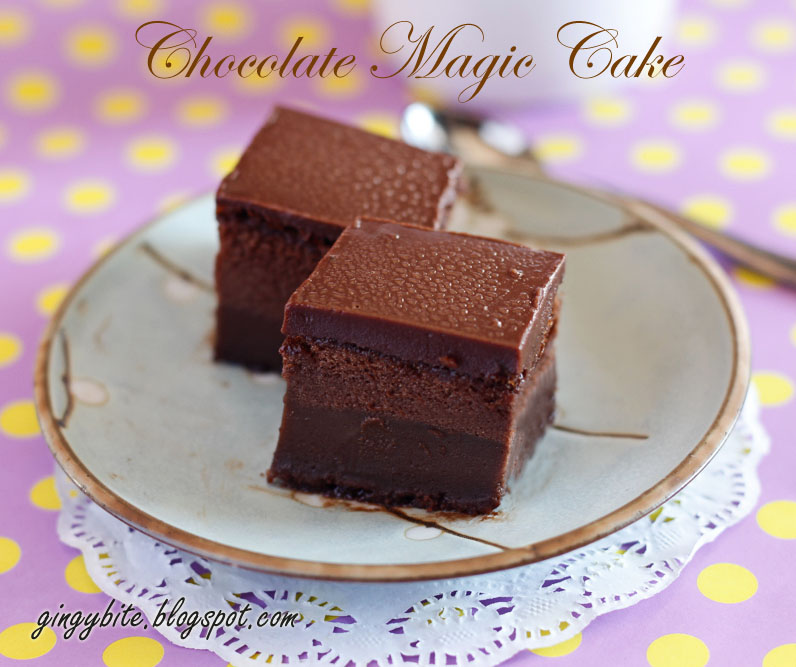 Chocolate Magic Custard Cake Nutella Chocolate Magic Custard Cake Nutella