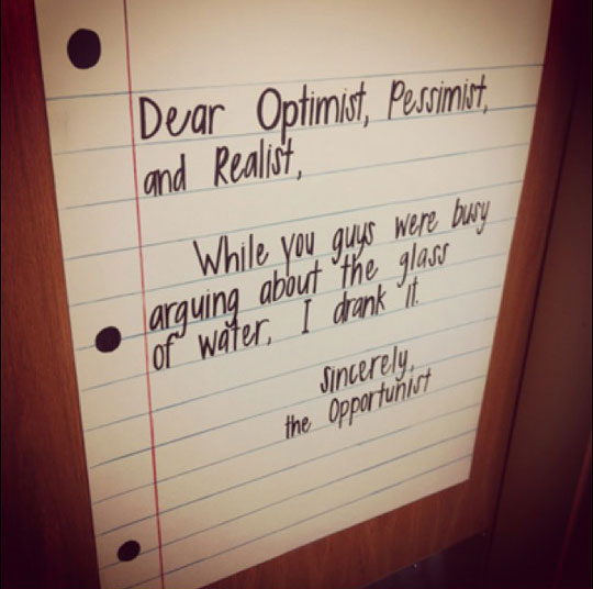 Sincerely, The Opportunist 