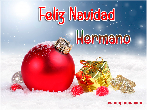 Tarjetas de Navidad para Hermano - Tarjetas de Cumpleaños con Nombres