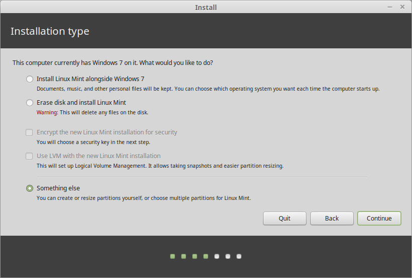 Install Linux Mint And Windows 7