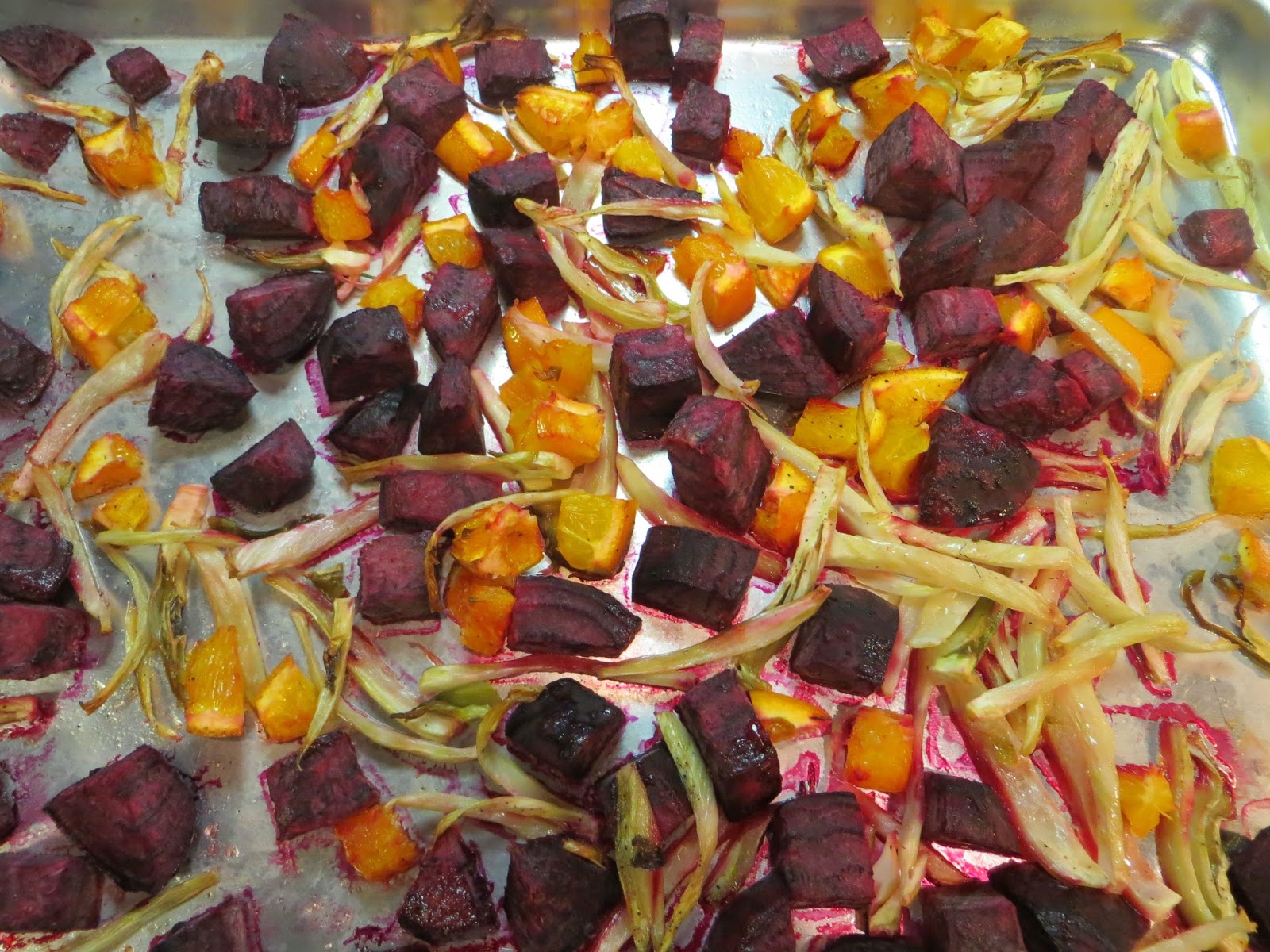 Chez Mona Baked Beets with Fennel